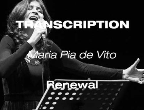 Maria Pia de Vito: Renewal