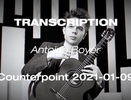 Antoine Boyer: Counterpoint of the Day 2021-01-09